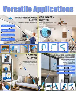 가정용 청소 브러시 3.6M 긴 헤비 듀티 알루미늄 텔레스코픽로드 연장 핸들 극