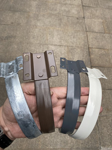 Soportes de canalón ocultos estilo K HT, ganchos para canalones, accesorios de tornillo rápido, soportes de chapa metálica galvanizada para industria pesada, nuevos - Product Image 3