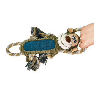 Maymun şekli gıcırtılı çiğnemek peluş <span class=keywords><strong>Pet</strong></span> köpek oyuncaklar ucuz halat <span class=keywords><strong>Pet</strong></span> oyuncak - Product Image 4