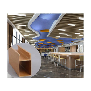 Decking Giá Rẻ Hạt Gỗ Tùy Chỉnh Thiết Kế Pvc <span class=keywords><strong>Wpc</strong></span> Khách Sạn Treo Tấm Trần - Product Image 1