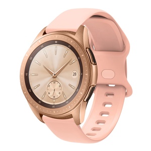 Correa de silicona de 20mm y 22mm para <span class=keywords><strong>Samsung</strong></span> <span class=keywords><strong>Galaxy</strong></span> <span class=keywords><strong>Watch3</strong></span>, 42mm, 46mm, Active 2 Gear S3, Amazfit Bip, pulsera de banda, reloj Huawei GT/2/2E/Pro - Product Image 3