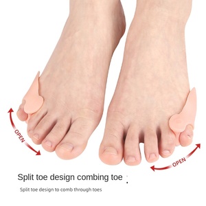 <span class=keywords><strong>Séparateur</strong></span> d'orteils réglable SEBS Gel pouce Valgus <span class=keywords><strong>petit</strong></span> <span class=keywords><strong>orteil</strong></span> Correction housse de protection <span class=keywords><strong>petit</strong></span> <span class=keywords><strong>séparateur</strong></span> d'ongles pour Hallux Valgus - Product Image 3