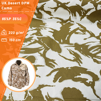 UK Desert DPM Camo Grossistes Riche Motif Tc Twill Tissu Camouflage Imprimé Excellent Stretch Textile Uniforme Tissus Camo