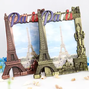 Custom Design Luxury Stand Country Tourist Souvenir Metal Picture Photo Frame