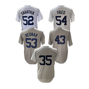 Maillots de baseball 2026 neufs et pas chers, avec surpiqûres, pour équipes américaines, personnalisables, tous les joueurs : 99 Judge, 2 Jeter, 3 Ruth - Product Image 5