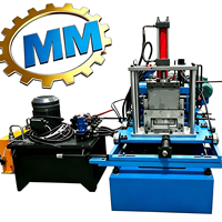 Machine automatique de formage de profilés en C de 80-300 mm, machine de fabrication de profilés en C pour la production de poutrelles de toiture