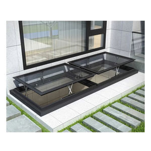 Puits <span class=keywords><strong>de</strong></span> lumière électrique à levage vertical sur mesure Ventilation en alliage d'aluminium Éclairage à isolation thermique Fenêtre en verre à <span class=keywords><strong>toit</strong></span> plat - Product Image 1