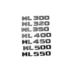 3D ABS Auto Buchstaben-Emblem Kofferraum-Logo Aufkleber Silber für Mercedes SLK200 SLK250 SLK280 SLK300 SLK320 SLK350 SLK55 - Product Image 1