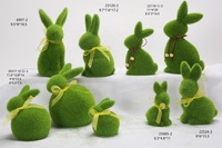 2025 nouvelle couleur de pâques mignon Simulation flocage lapin jardin ornements décoratifs velours lapin
