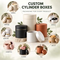 Tube en papier avec logo personnalisé, boîte-cadeau cylindrique en papier kraft pour le thé et le café