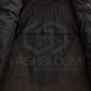 Gilet d'hiver en cuir véritable à col en V décontracté pour hommes avec couleurs personnalisables et logo Vêtements d'extérieur respirants - Product Image 4