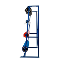 Support de tube de sol en métal pour présentoirs en rouleau de tapis en tissu