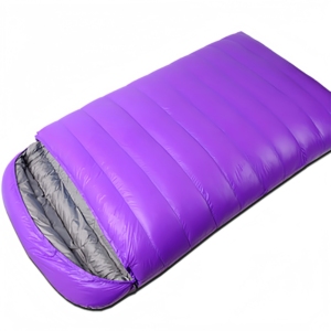 <span class=keywords><strong>Sac</strong></span> <span class=keywords><strong>de</strong></span> <span class=keywords><strong>couchage</strong></span> matelassé en duvet d'oie léger, écologique, imperméable, 3 saisons, avec fermeture éclair, pour couples, camping et randonnée en plein air - Product Image 1