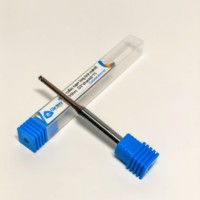 Fresa de Carburo de Acero de 2 Filos Personalizable, Venta Caliente, con Cuello Largo Cónico, Punta de Bola con Radio para Fresado