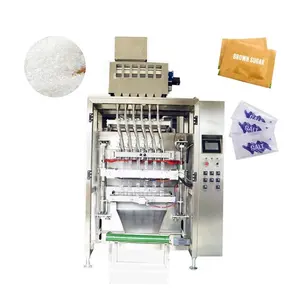 Высокоскоростная Многополосная Автоматическая компактная машина для упаковки сахарной соли в гранулах