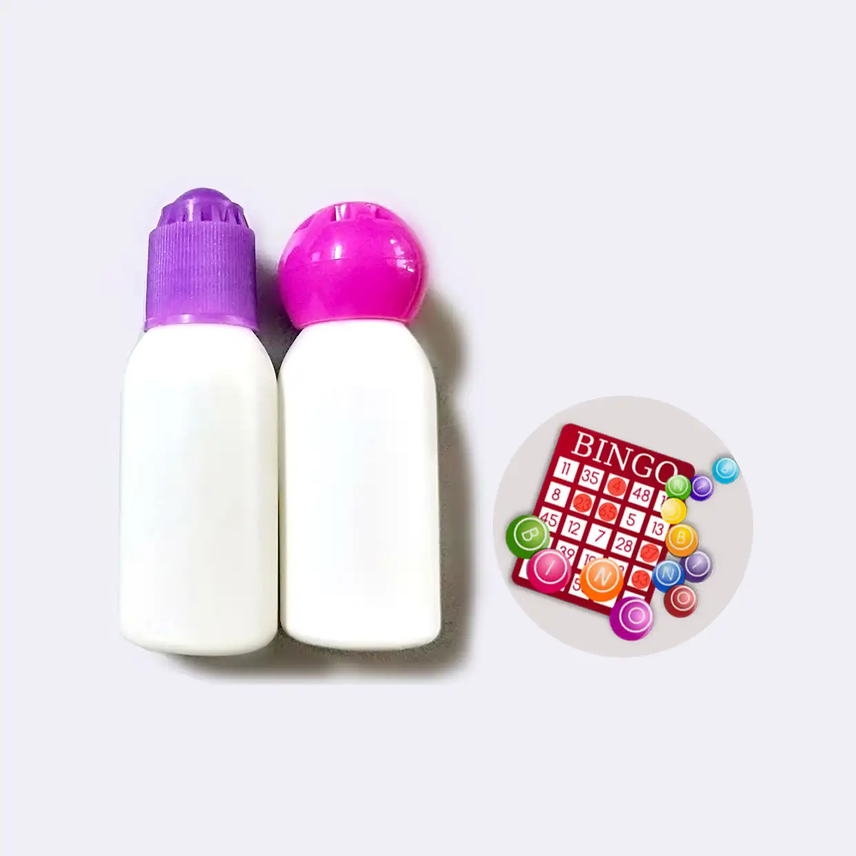 Marcador de ponto, fabricante de bingo filha, garrafas vazias de plástico, forma bonita, 10ml, mini ferramentas de desenho feminino