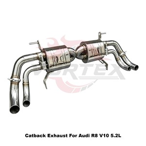 Vortex Aggressive Sport Sound Stainless Steel <b>Exhaust</b> System For Audi R8 V10 5.2L 2018-2023 Performance Tuning - Product Image 2