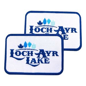 Heat Transfer Woven <b>Label</b> Woven Neck <b>Label</b> Laser Cutting Iron on Woven <b>Label</b> for Clothing - Product Image 2
