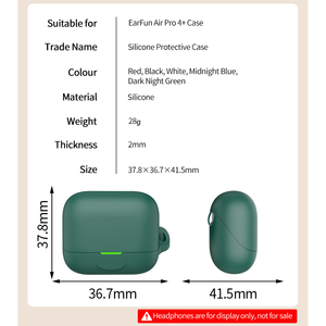 Funda Protectora de Silicona de Alta Calidad a Prueba de Golpes para Auriculares Bluetooth <span class=keywords><strong>EarFun</strong></span> Air Pro 4+ - Product Image 6
