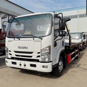 High-quality Isuzu 4-ton Tow <b>Truck</b> Hydraulic <b>Flatbed</b> 4x2 LHD Small Road Rescue Vehicle - Product Image 1