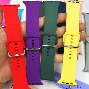 Kauçuk Spor Silikon Lüks Erkek Saat Kayışı Kordonu 42mm 44mm 45mm 49mm Apple Iwatch Ultra 2 için - Product Image 4