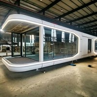 Villa Moderne 2 Chambres Type Capsule Spatiale Préfabriquée Suisse, Maison Mobile Étanche, Pod de Vie, Maisons Préfabriquées en Gros