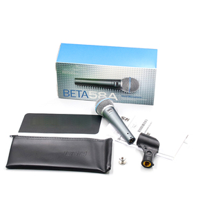 Beta 58A Premium microfono dinamico supercardioide con cavo connettore XLR in metallo con risposta in frequenza su misura sessioni in Studio dal vivo - Product Image 4