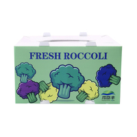 Ventes directes d'usine PP ondulé brocoli gombo frais bacs de stockage creux Poly étanche fruits de mer en plastique Fruits boîtes de chiffre d'affaires