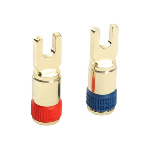 Terminal de Cable de crimpado de tornillo de 4GA, conector profesional de tijera de perno, buena calidad, RT-5