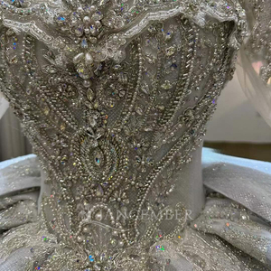 Sweetheart Beaded Sequined Ball Gown <b>Wedding</b> Dressluxury Customized Novias Vestidos Lsjj86 Jancember - Product Image 4