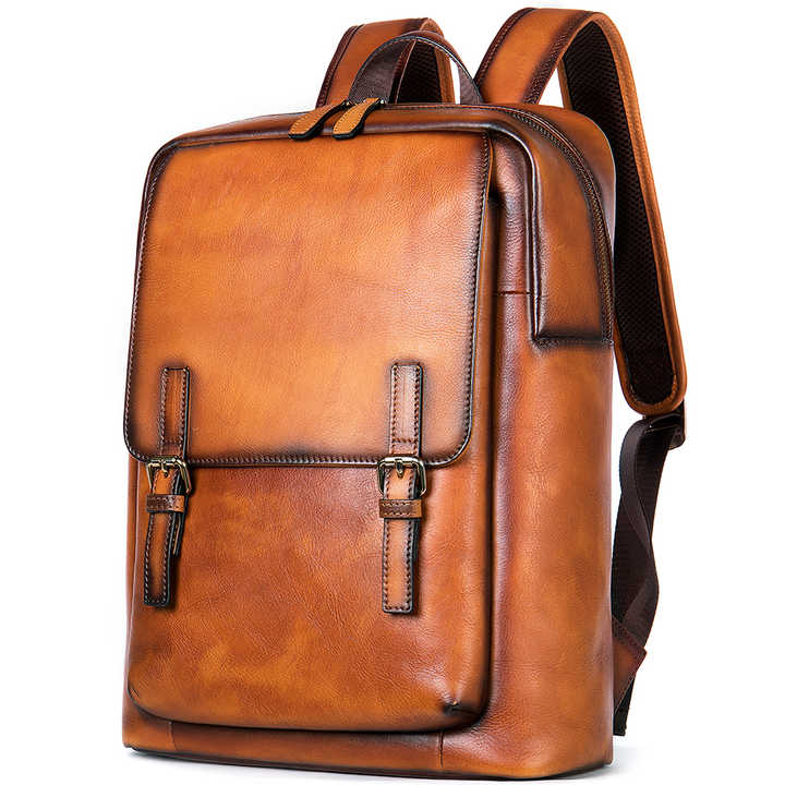 alibaba leather backpack Handmade Ladies Laptop Purse Women's Leather Rucksack igemstonejewelry Kasperi x British Millerain