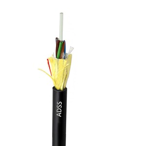 Cable de <span class=keywords><strong>Fibra</strong></span> Óptica Aéreo OUFU de 24 Núcleos, 48 Núcleos, 6, 12, 48, 96, 144 Hilos, PE/AT, con Cubierta Simple, ADSS - Product Image 1