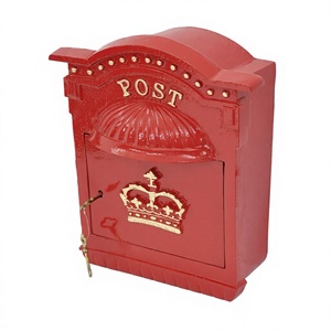 Exigido nuevo buzón de correos único para decoración de pared corona escocesa estilo real montado en la pared caja/estuche coleccionable de letras postales públicas - Product Image 1
