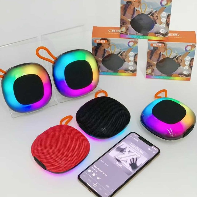 BS-175 Ambient Light  Speaker Mini Outdoor Small Powerhouse, Pillow Speaker, Bass  Speaker