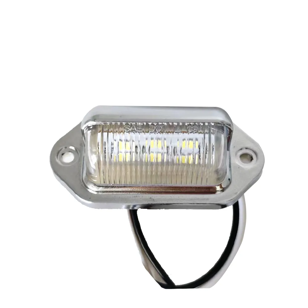 Led-Kennzeichenlicht 12 V 6 Led für Wohnmobil-Lkw-Auflieger led-Rücklicht Kennzeichenlicht Lampe Autozubehör