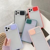Ivanhoe Schuifcamera Lensbescherming Telefoonhoesjes Voor Iphone 11 Pro Max Xr X Xs Max 7 8 Plus Se 2020 Hoesje TPU Frame Matte Hoes