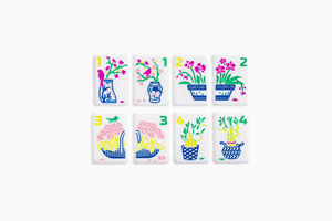<span class=keywords><strong>Mahjong</strong></span> américain classique Line160, pliable, écologique, portable, en acrylique sculpté, à pétales blancs monocouche, coloré et de luxe - Product Image 2
