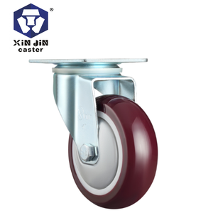 Ruedas giratorias industriales de goma PU/TPR/<span class=keywords><strong>precio</strong></span> de fábrica, ruedas giratorias tipo ruedas - Product Image 3