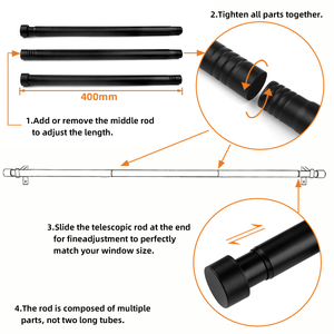 <span class=keywords><strong>Asta</strong></span> per Tende in Ferro Moderna con Design Retrattile a Spirale, Opzioni di Lunghezza 5m/6m, Decorazione per la Casa - Product Image 3