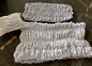 Customed Mesh europeo copertura bara panno pompe <span class=keywords><strong>funebri</strong></span> forniture cadavere copertura ricamo copricapo in tessuto cofanetto - Product Image 6