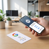 Cartes NFC personnalisées pour les médias sociaux, cartes NFC pour les avis Google