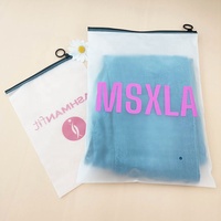 Sacs en plastique personnalisés avec logo, transparents, givrés, avec fermeture éclair, pochettes à bijoux, sacs anti-poussière, petits sacs d'emballage pour bijoux, pochettes à bijoux