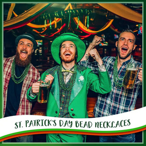 Collana in Plastica <span class=keywords><strong>per</strong></span> San Patrizio, Ciondolo a Forma di Trifoglio Irlandese e Cappello da Leprecauno, Catena con Perline, Decorazione <span class=keywords><strong>per</strong></span> <span class=keywords><strong>Feste</strong></span> - Product Image 3