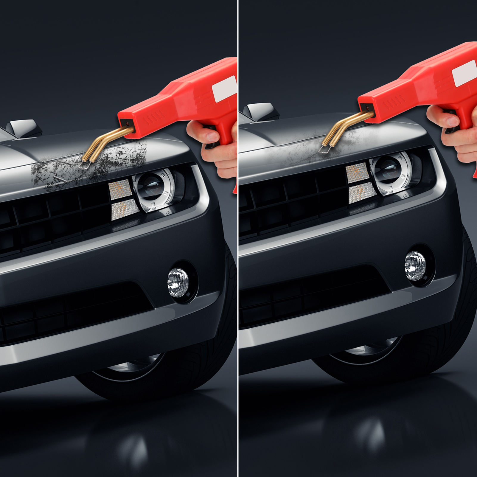 Bumper Repair 150W Plastic Welder Kit - 2-in-1 Hot Stapler With 100 Rods & 600 Staples For Car Bumpers & Plastic Repair 150W Plastic Welding Kit - Foto 4