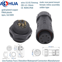 Prise CA triphasée Growatt pour onduleur Grow MIN, mâle/femelle, IP68, contact en cuivre, boîtier PC, système d'énergie solaire