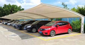 Tettoie per Parcheggi con Struttura a Membrana: Protezione dall'Ombra e dalla Pioggia per Auto, Stazioni di Ricarica e Parcheggi Residenziali - Product Image 2