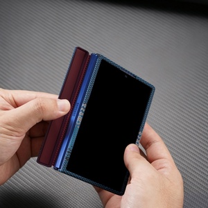 Luxury Carbon Fiber Texture Magnetic Phone Case for Samsung Z <b>Fold</b> 8 Ultra 4 5 6 7 With Front <b>Screen</b> Protector Shockproof Cover - Product Image 3
