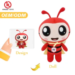 Kinqee Custom Design Stuff Plush Doll Ant Kid Toys Stuffed Animal Plushie Custom Manufacturers Bear Anime Plush Toy Custom