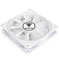 Ventilateur de boîtier blanc personnalisable en usine, haute qualité, ventilateur de refroidissement CPU RGB, ventilateur de refroidissement PC, ventilateur de tour