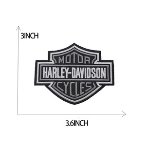 Écusson brodé thermocollant de grande taille pour équipe de moto <span class=keywords><strong>Harley</strong></span> Davidson, club sportif - Product Image 2